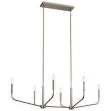 Kichler 52721NI - Madden 45 Inch 6 Light Linear Chandelier in Brushed Nickel