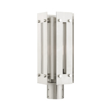 Livex Lighting 21774-91 - 1 Lt Brushed Nickel Outdoor Post Top Lantern