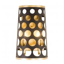 Varaluz 346W02MBFG - Bailey 2-Lt Wall Sconce - Matte Black/French Gold