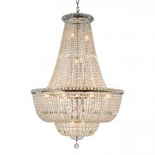 Worldwide Lighting Corp W83032C32 - Empire Collection 24 Light Chrome Finish Crystal Chandelier 32" d x 43" H Round Large