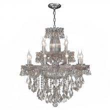 Worldwide Lighting Corp W83092C31 - Olde World Collection 12 Light Chrome Finish Crystal Chandelier 31" D x 31" H Two 2 Tier Lar