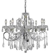 Worldwide Lighting Corp W83109C30-CL - Kronos Collection 8 Light Chrome Finish and Clear Crystal Chandelier 30" D x 26" H Large