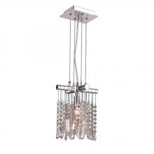 Worldwide Lighting Corp W83179C8-CL - Nadia 1-Light Chrome Finish and Clear Crystal Mini Pendant 8 in. Dia x 11 in. H Mini