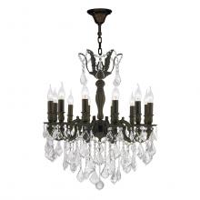 Worldwide Lighting Corp W83341F27 - Versailles 12-Light dark Bronze Finish and Clear Crystal Chandelier 27 in. Dia x 30 in. H Large