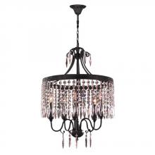 Worldwide Lighting Corp W83358F20-CL - Enfield 5-Light dark Bronze and Clear Crystal Chandelier 20 in. Dia x 25 in. H Medium