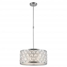 Worldwide Lighting Corp W83413C16-CL - Paris 4-Light Chrome Finish with Clear Crystal Pendant Light 16 in. Dia x 8 in. H Small