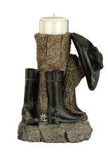 CAL Lighting TA-848LC - COWBOY CANDLE HOLDER