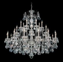 Schonbek 1870 1718-48 - Century 28 Light 120V Chandelier in Antique Silver with Clear Heritage Handcut Crystal