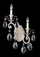 Schonbek 1870 3757-76 - Renaissance 2 Light 120V Left Wall Sconce in Heirloom Bronze with Clear Heritage Handcut Crystal