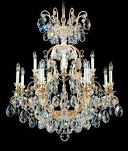 Schonbek 1870 3772-51 - Renaissance 13 Light 120V Chandelier in Black with Clear Heritage Handcut Crystal