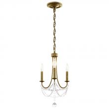 Schonbek 1870 RJ1003N-48O - Verdana 3 Light 110V Mini Pendant in Antique Silver and Clear Optic Crystal