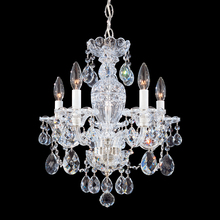 Schonbek 1870 2999-40H - Sterling 5 Light 120V Chandelier in Polished Silver with Clear Heritage Handcut Crystal