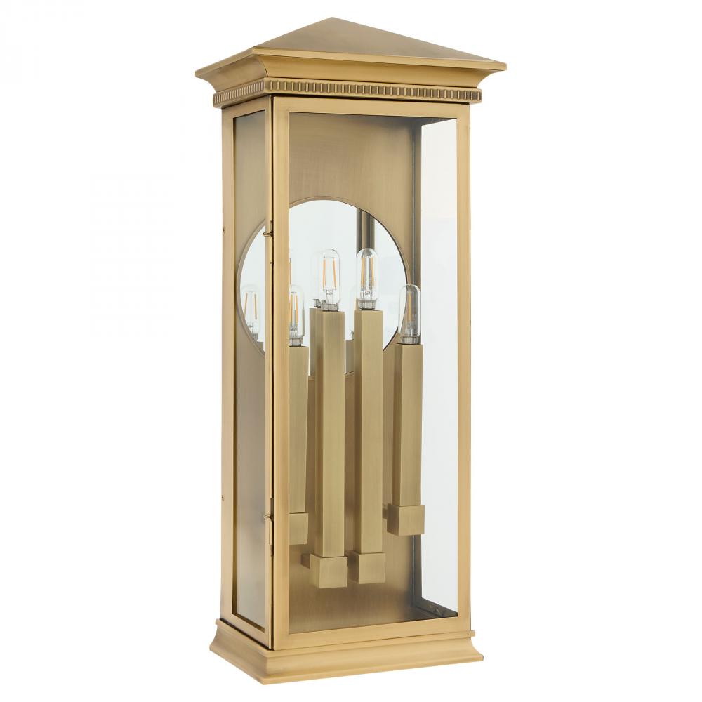 Guilford 4 Light Outdoor Wall Sconce - Heritage Brass