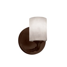 Justice Design Group CLD-8461-10-DBRZ - Bronx 1-Light Wall Sconce