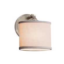 Justice Design Group FAB-8467-30-WHTE-NCKL - Bronx ADA 1-Light Wall Sconce