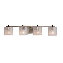 Justice Design Group FSN-8444-30-SEED-NCKL - Era 4-Light Bath Bar