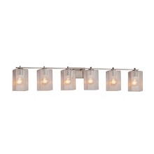 Justice Design Group FSN-8446-15-SEED-NCKL - Era 6-Light Bath Bar