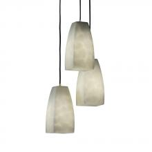 Justice Design Group CLD-8864-28-NCKL - Small 3-Light Cluster Pendant