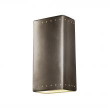 Justice Design Group CER-1180W-ANTS-LED1-1000 - Really Big Rectangle w/ Perfs - Closed Top (Outdoor) - LED