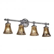 Justice Design Group FSN-8524-20-MROR-NCKL - Tradition 4-Light Bath Bar