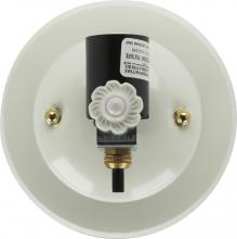 Satco Products Inc. 90/246 - 1-Light U-Channel Glass Holder With Bottom Turn Knob Switch For Use With 7" U-Bend Glass;
