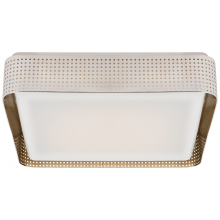 Visual Comfort & Co. Signature Collection KW 4084PN-WG - Precision 16" Square Flush Mount