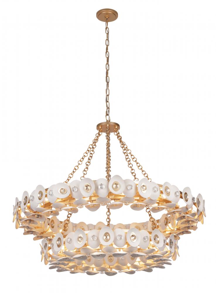 NIU - 22 LIGHTS 2 TIER CHANDELIER