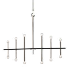 Mitzi by Hudson Valley Lighting H296812-PN/BK - Colette Chandelier