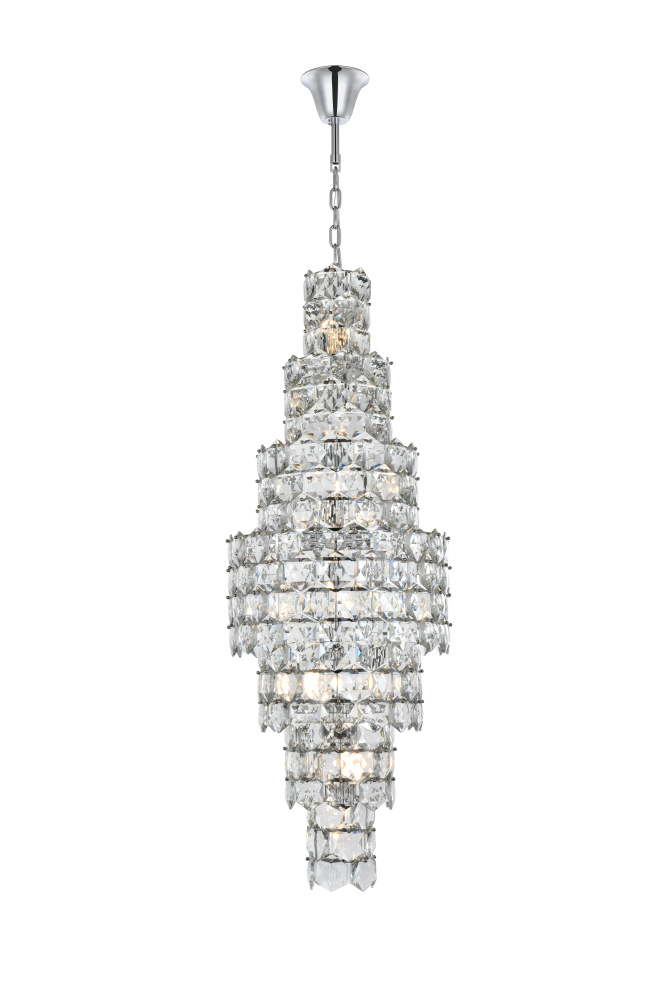 Adaline 24 inch Chandelier in Chrome