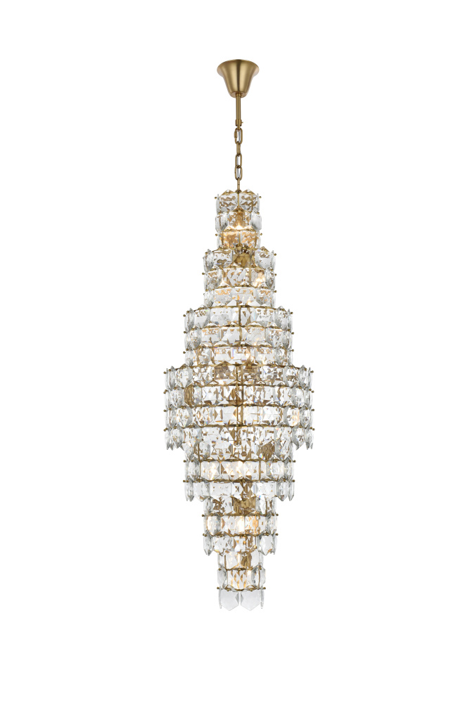 Adaline 24 inch Chandelier in Satin Gold