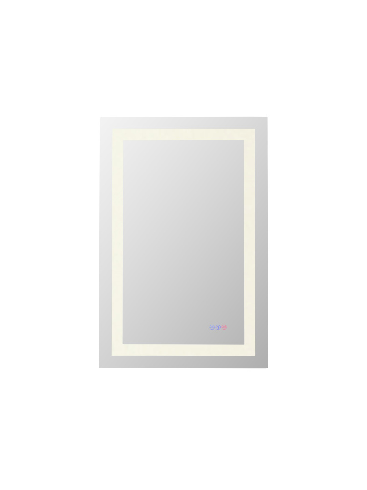 Riven 36x24 LED Mirror, Adjustable Color 3000K/4200K/6400K