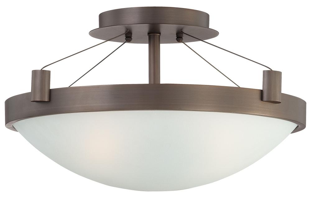 SUSPENDED - 3 LIGHT SEMI FLUSH