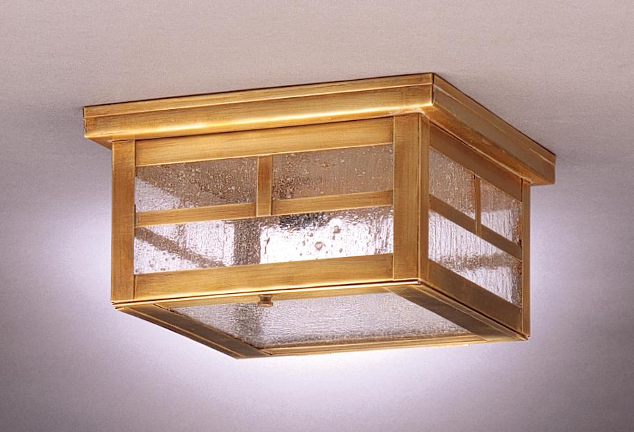 Flush Verdi Gris Medium Base Socket Clear Glass