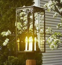 Northeast Lantern 11653-VG-LT4-CLR - Dowtown Post Light With 4 Candelabras