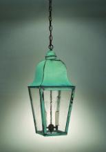 Northeast Lantern 6412-DB-LT2-CLR - Hanging Fixture  Dark Brass Finish  2 Candelabra Sockets  Clear Glass