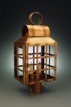 Northeast Lantern 8133-DAB-LT2-CLR - Culvert Top H-Bars Post Dark Antique Brass 2 Candelabra Sockets Clear Glass