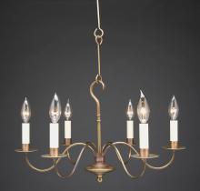 Northeast Lantern 982-DAB-LT6 - Hanging S-Arms Dark Antique Brass 8 Candelabra Sockets