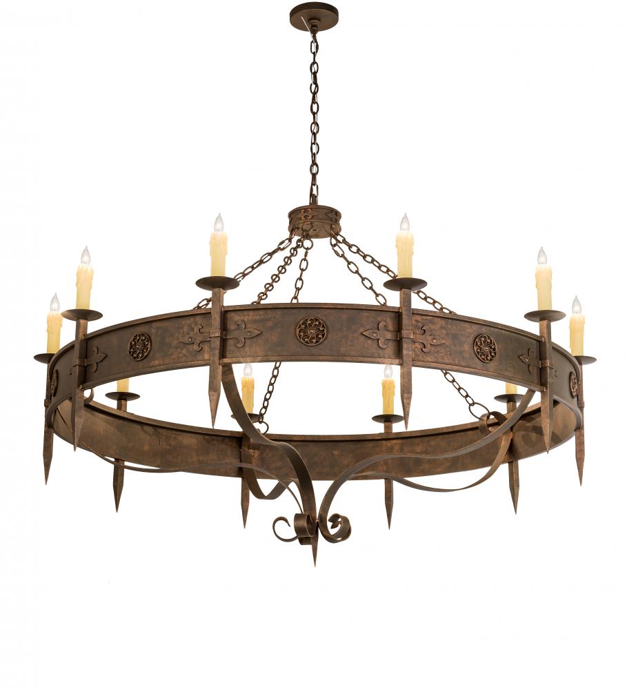 66" Wide Calandra 10 Light Chandelier