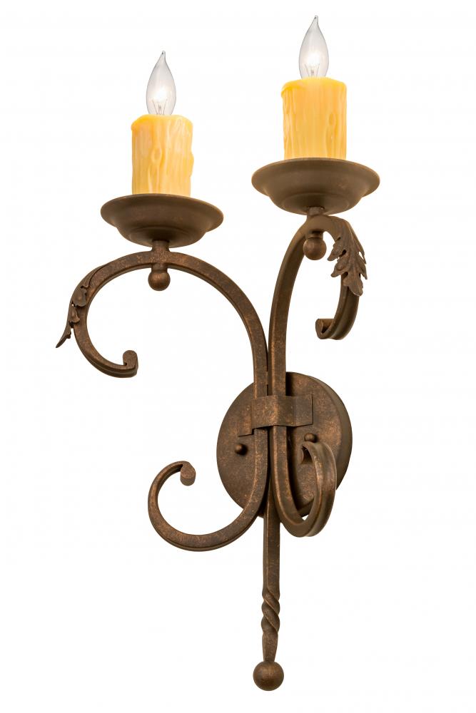 11"W Andorra 2 LT Wall Sconce