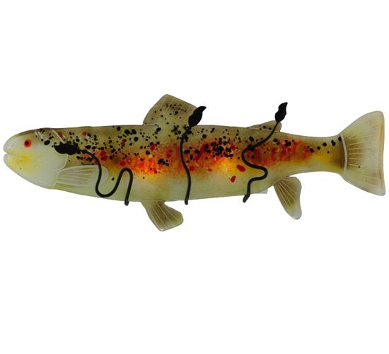 29.5"W Metro Fusion Brown Trout Glass Wall Sconce