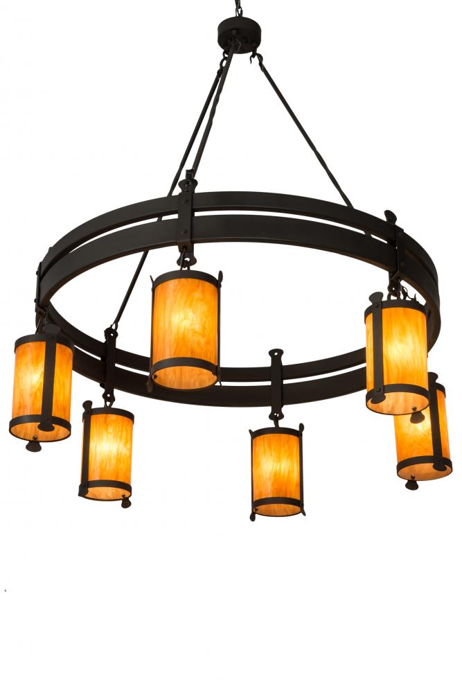 54" Wide Beartooth 6 Light Chandelier