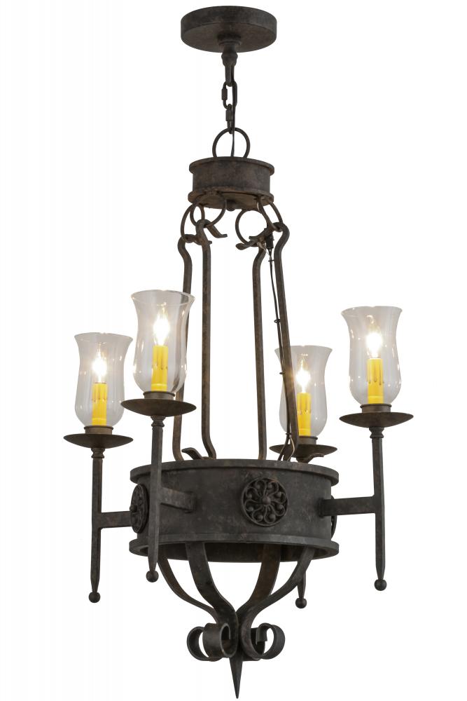 24" Wide Lorenzo 4 Light Chandelier