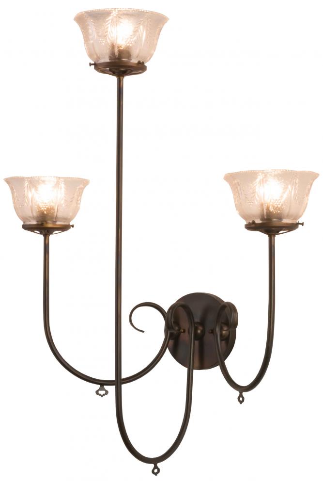 28" Wide Perennial 3 Light Wall Sconce