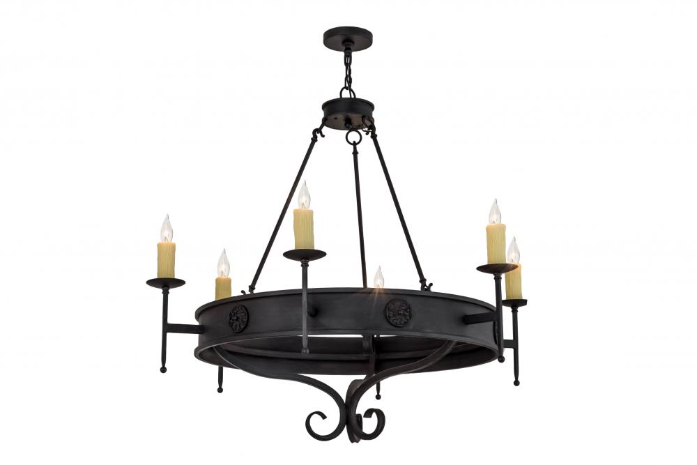 48" Wide Lorenzo 6 Light Chandelier