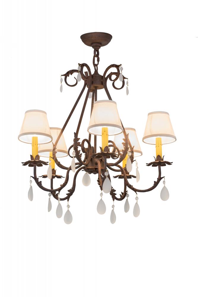 25"W Chantilly 5 LT Chandelier