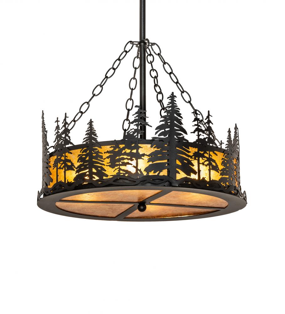 23" Wide Tall Pines Inverted Pendant