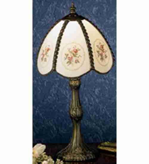 17"H Rose Bouquet Accent Lamp