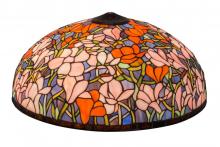 Meyda White 10349 - 22" Wide Tiffany Magnolia Shade