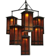 Meyda White 110093 - 58"W Church Street 7 LT Chandelier