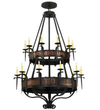 Meyda White 110205 - 48"W Costello 20 LT Two Tier Chandelier